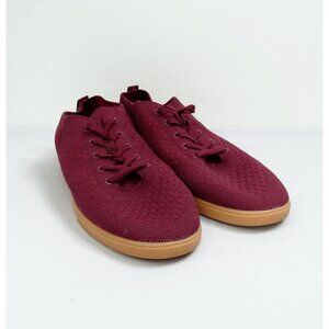 Suavs Zilker Men’s 12 Low Top Sneakers Shoes Maroon Red Gum Sole‎